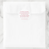 Oh Blut und Wasser ... Runder Aufkleber (Tasche)