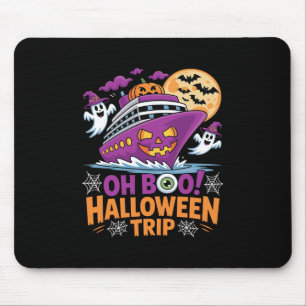 Oh Boo Halloween Reise Gespenst Ts Schiff Gruselig Mousepad