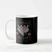 Oh Bowly Night Bowling Ugly Christmas Sweater Teil Kaffeetasse (Links)
