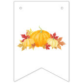 Oh Boy A Little Pumpkin ist auf dem Weg Aquarell b Wimpelkette (Erste Fahne)