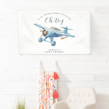 Oh Boy! Adventure Awaits Airplane Boy Baby Shower