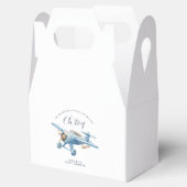 Oh Boy! Adventure Awaits Aviator Boy Baby Shower Geschenkschachtel (Geöffnet)