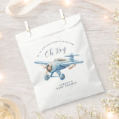 Oh Boy! Adventure Awaits Aviator Boy Baby Shower Geschenktütchen (Ausgeschnitten)