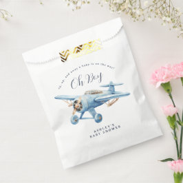 Oh Boy! Adventure Awaits Aviator Boy Baby Shower Geschenktütchen