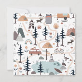 Oh Boy, Adventure Awaits, Hot Air Balloon Square Dankeskarte (Rückseite)