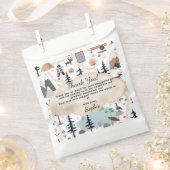 Oh Boy, Adventure Awaits, Hot Air Balloon Square Geschenktütchen (Ausgeschnitten)