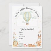 Oh Boy! Adventure Begins Arched Baby Shower Invita Einladung (Vorderseite)