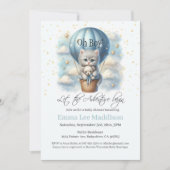 Oh Boy Adventure erwartet Kitten in Hot Air Ballon Einladung (Vorderseite)