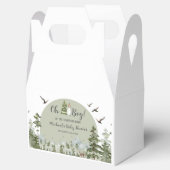 Oh Boy Adventure Pine Forest Baby Dusche Geschenkschachtel (Geöffnet)