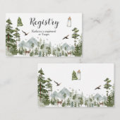 Oh Boy Adventure Pine Forest Baby Shooting Registr Begleitkarte (Vorne/Hinten)