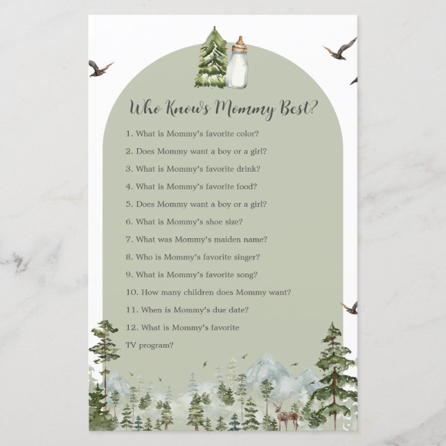 Oh, Boy Adventure Pine Forest, der Mommy Best kenn (Vorderseite)