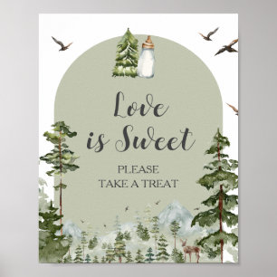 Oh Boy Adventure Pine Forest Liebe ist süß Poster