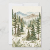 Oh Boy Adventure Woodland Bear Baby Shower Einladung (Rückseite)