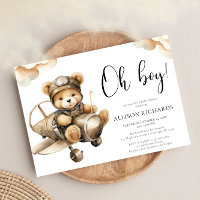 Oh Boy Airplane Vintage Flugzeug Junge Dusche