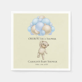 OH BOY Baby Boy Balloons | Babydusche Napkins Serviette