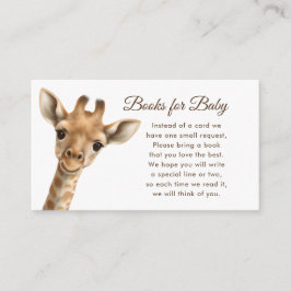 Oh Boy Baby Giraffe Bücher für Baby Dusche Begleitkarte