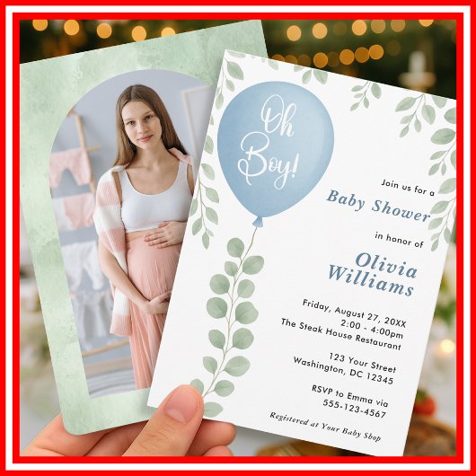 Oh Boy Baby-Party Einladung