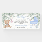 Oh, Boy Baby Shooter Background Banner (Horizontal)