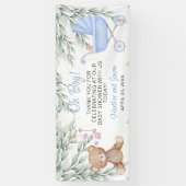 Oh, Boy Baby Shooter Background Banner (Vertikal)