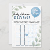 Oh Boy Baby Shower | Bingo Karten (Vorderseite)