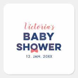 Oh Boy Baby Shower | Gastgeschenk Danke, Aufkleber