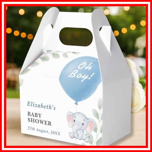 Oh Boy Baby Shower Geschenkschachtel