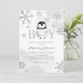 Oh Boy Baby Shower Invitation Einladung (Stehend Vorderseite)