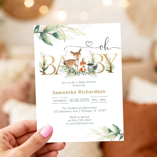 Oh Boy Baby Shower Invitation Einladung