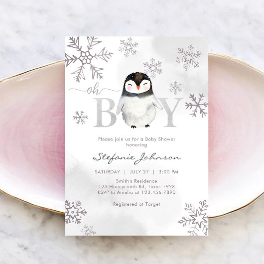 Oh Boy Baby Shower Invitation Einladung