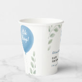 Oh Boy Baby Shower | Modern Pappbecher (Rechts)