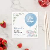 Oh Boy Baby Shower | Moderne Servietten (Beispiel)