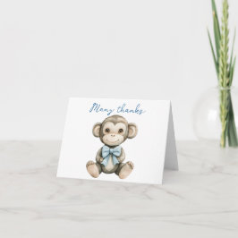 Oh Boy Baby Shower Thank You Card – Matching  Dankeskarte