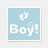 Oh Boy Baby Showpapier Napkin Set Serviette (Vorderseite)