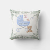 Oh Boy Baby Stroller und Mobile Personalisiert Kissen (Vorderseite)