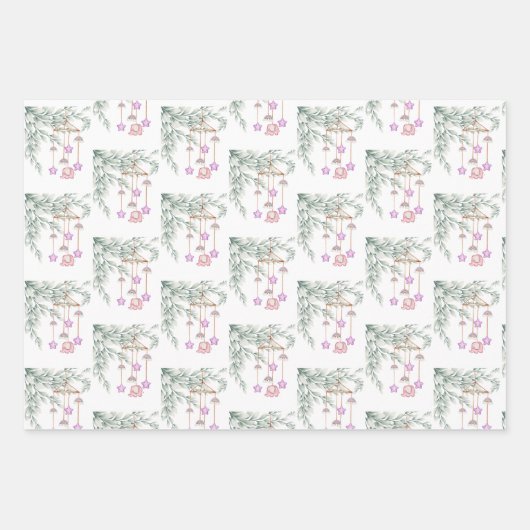 Oh Boy Baby Stroller und Mobile Wrapping Paper Geschenkpapier Set (Vorderseite 3)