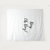 Oh Boy Backdrop Oh Boy Banner Tapestry Wandteppich (Vorderseite (Horizontal))