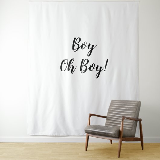 Oh Boy Backdrop Oh Boy Banner Tapestry Wandteppich (Beispiel)