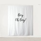 Oh Boy Backdrop Oh Boy Banner Tapestry Wandteppich (Vorderseite)