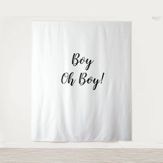 Oh Boy Backdrop Oh Boy Banner Tapestry Wandteppich (Vorderseite)