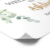 Oh Boy Balloon Baby Dusche Willkommen Poster (Ecke)