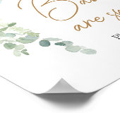 Oh Boy Balloon Baby Shower Babys sind süß Poster (Ecke)