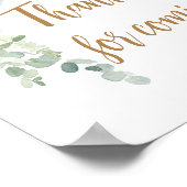 Oh Boy Balloon Baby Shower Danke, dass du gekommen Poster (Ecke)