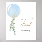 Oh Boy Balloon Baby Showküche Poster (Vorne)