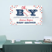 'Oh Boy' Baseball Sport Baby Dusche Banner (Messeveranstaltung)