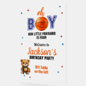 Oh Boy Basketball Thema Geburtstag Acrylschild (Winkel)