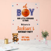 Oh Boy Basketball Thema Geburtstag Acrylschild (Hochzeit)