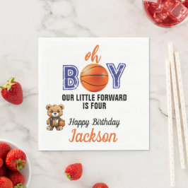 Oh Boy Basketball Thema Geburtstag Serviette