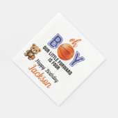 Oh Boy Basketball Thema Geburtstag Serviette (Ecke)
