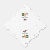 Oh Boy Bear Baby Dusche Geschenkschachtel (Ungefaltet)