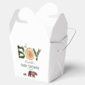 Oh Boy Bear Baby Dusche Geschenkschachtel (Geöffnet)